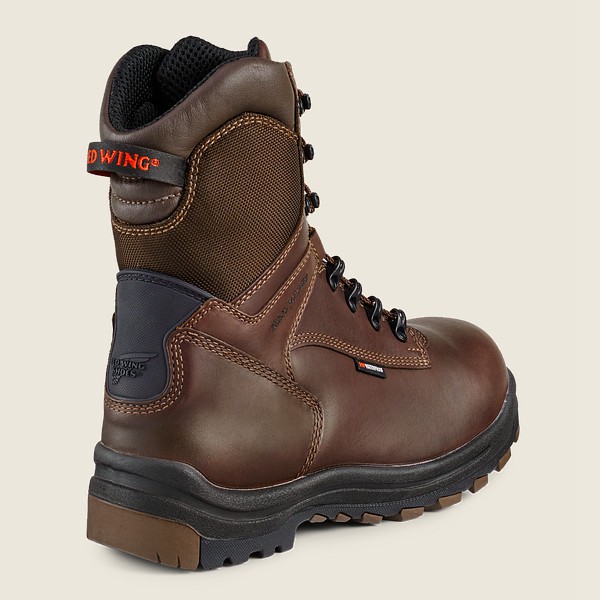 Red Wing Mens Safety Boots - King Toe® - 8-inch Insulated Waterproof Csa Toe - Black/Brown - JUG9508